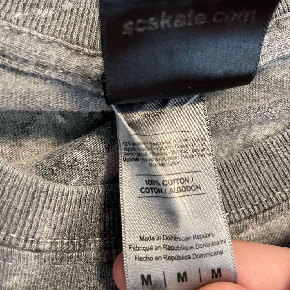 Santa Cruz Skateboards Grey Tye Dye T-Shirt Classic Logo Big Print Men’s Size M - Picture 9 of 10